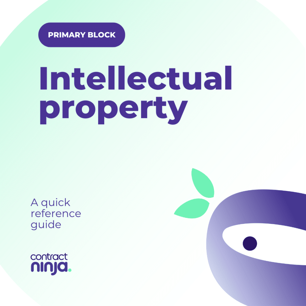 A quick reference guide on how to draft intellectual property provisions in tech contracts