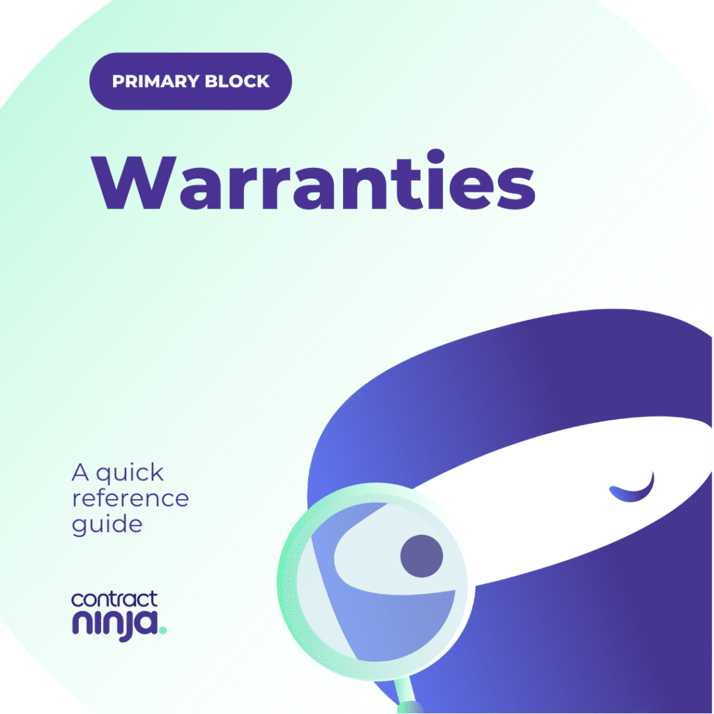 How to draft warranties in contracts