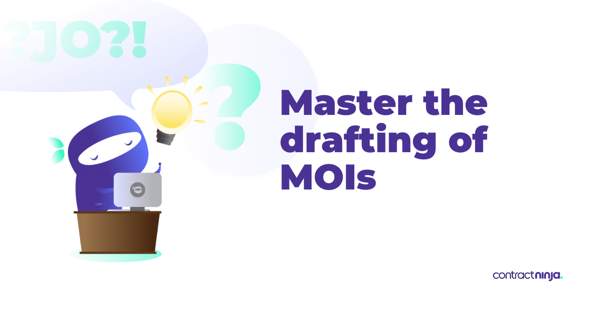 Master drafting of MOI Shareholder provisions